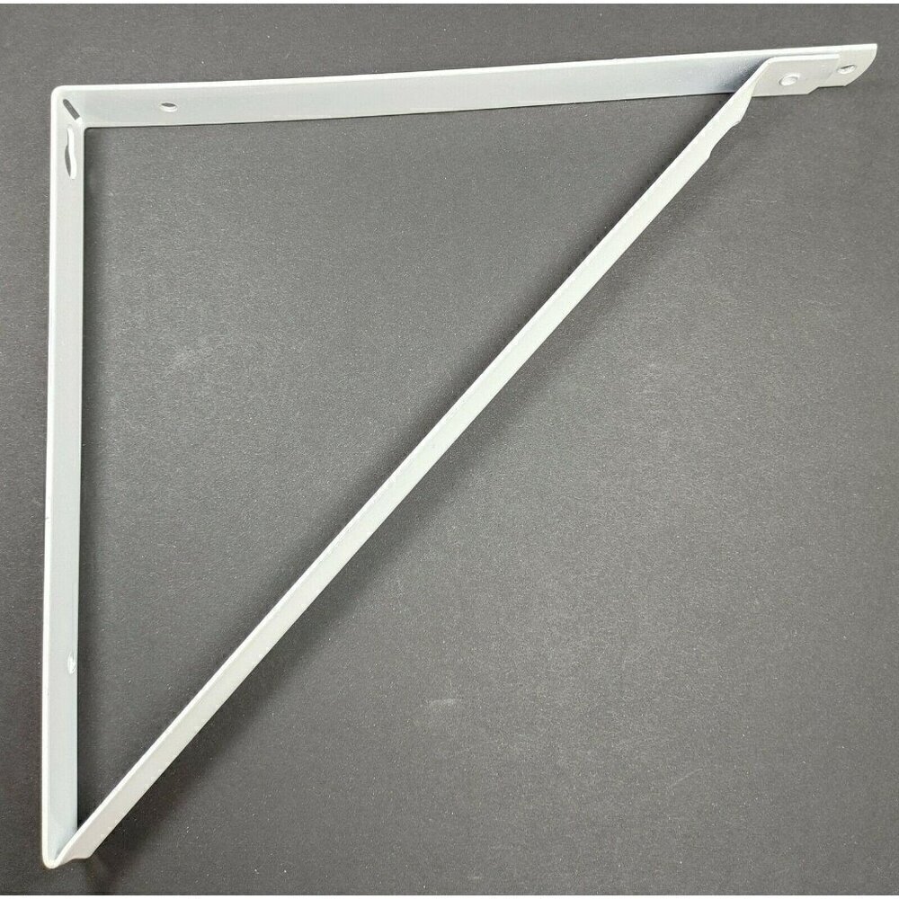 White Closet Shelf Bracket Powder Coated #848424000400 10-1/4 in x 1 in 500 lbs